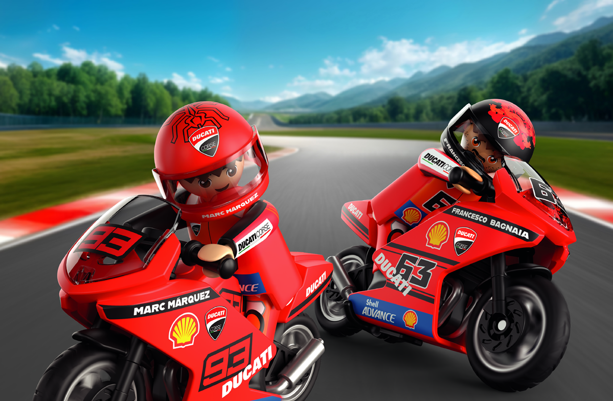 Πρωταθλητές της Ducati γίνονται Playmobil και καταφθάνουν στη Shell